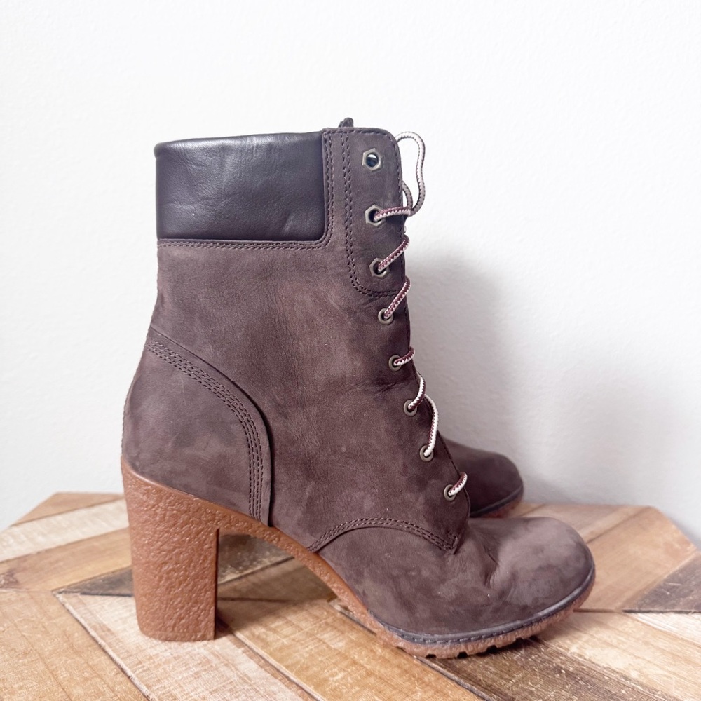 Timberland Glancy Boot in Dark Brown Nubuck - Picture 8 of 14